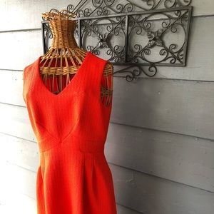 Cremieux Orange Sleeveless Dress Size 6